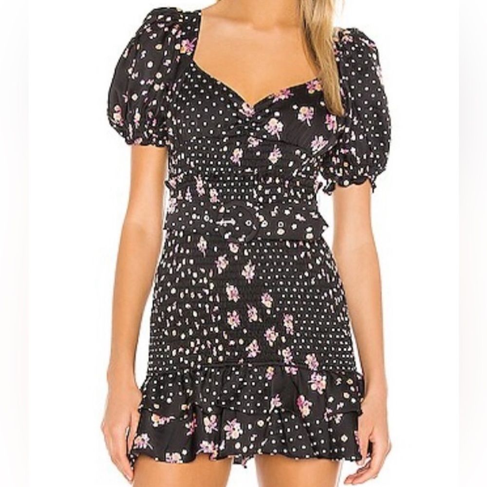 For love and lemons mini dress + belt size xs